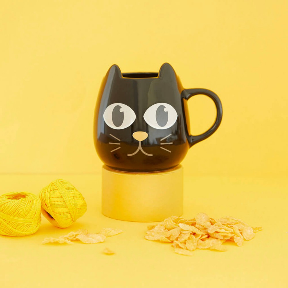 Mug Wake Cat Taza termosensible